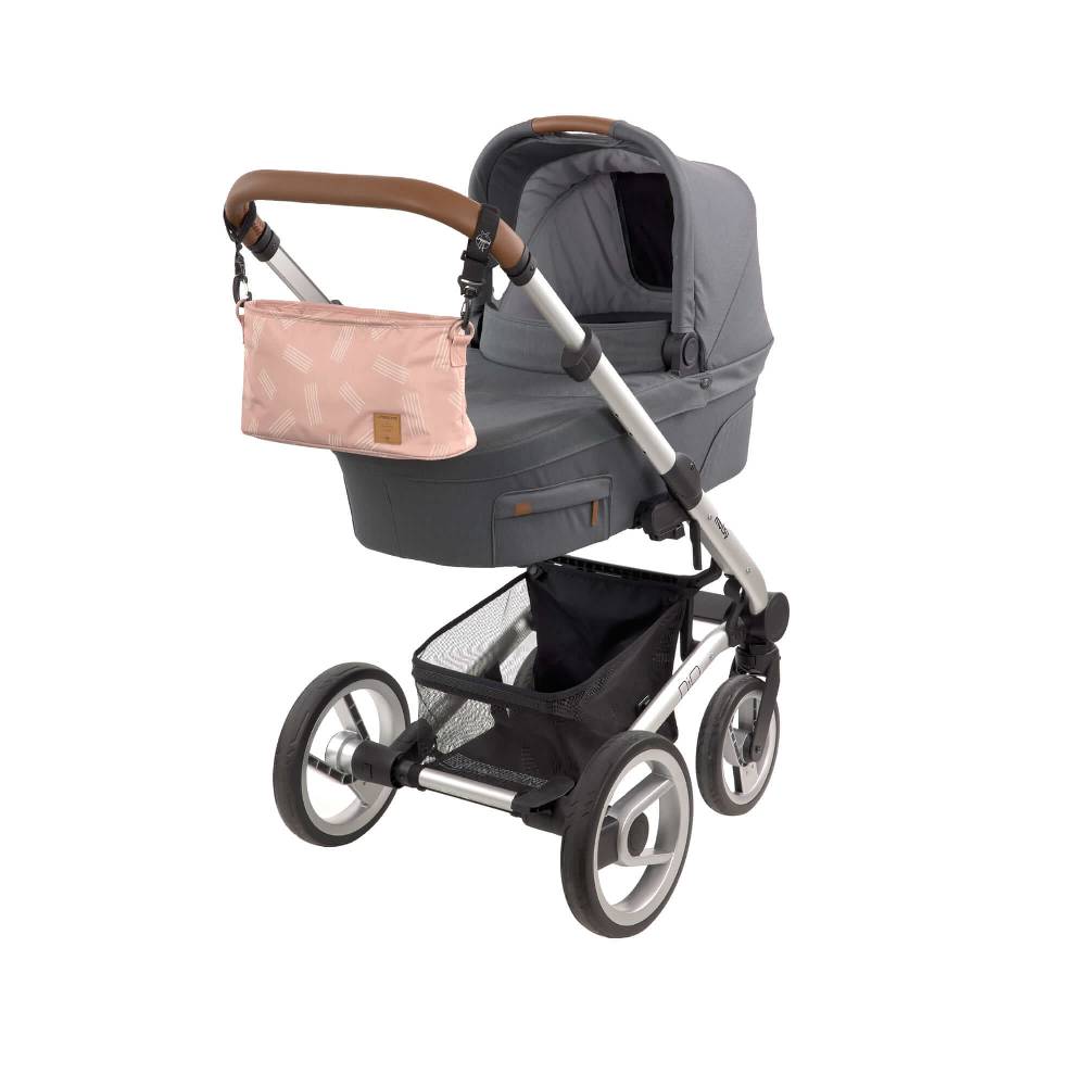Lässig Kinderwagen Organizer - Soft Stripes Rose, Rosa 2025