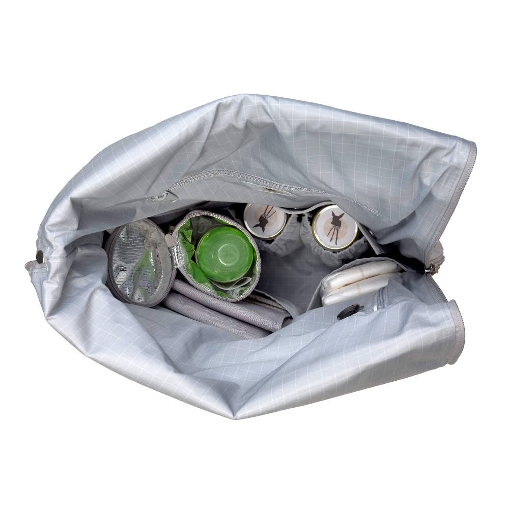 Lässig Wickelrucksack - Rolltop Backpack, Grey Schlussverkauf