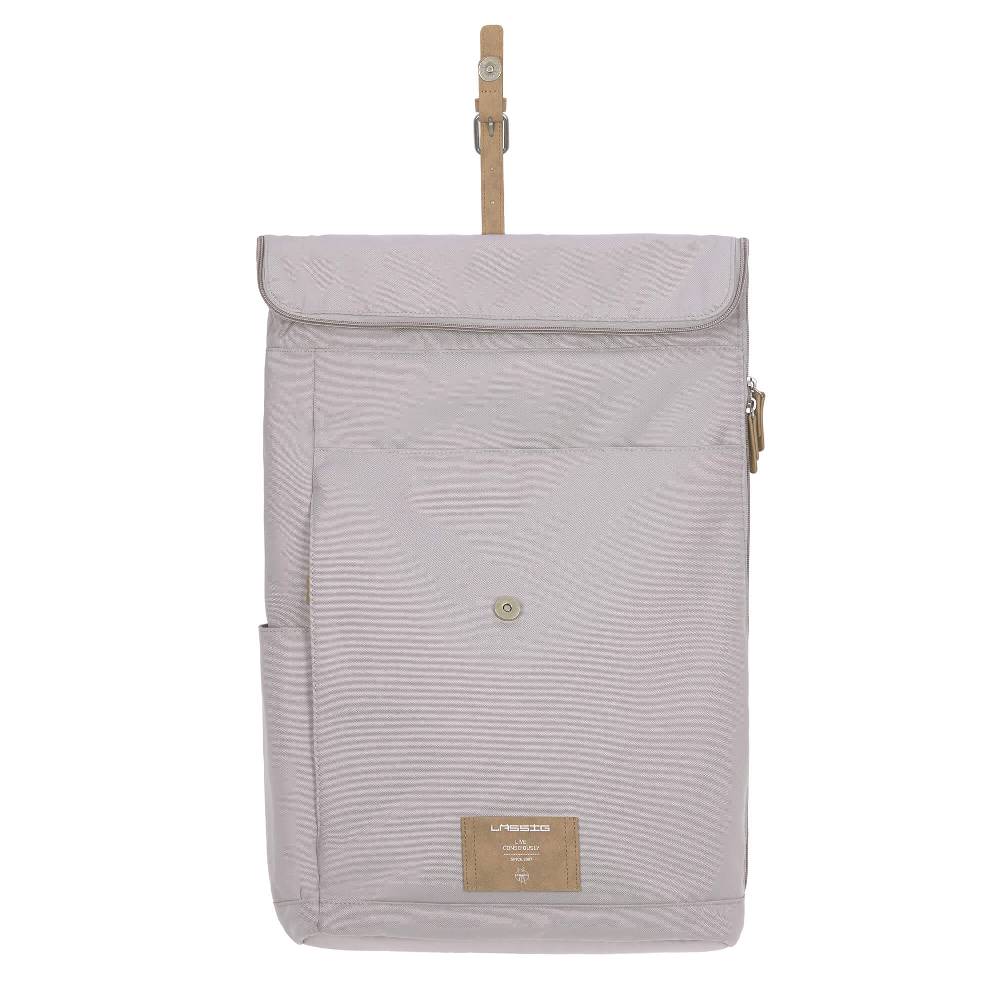 Lässig Wickelrucksack - Rolltop Backpack, Grey Schlussverkauf