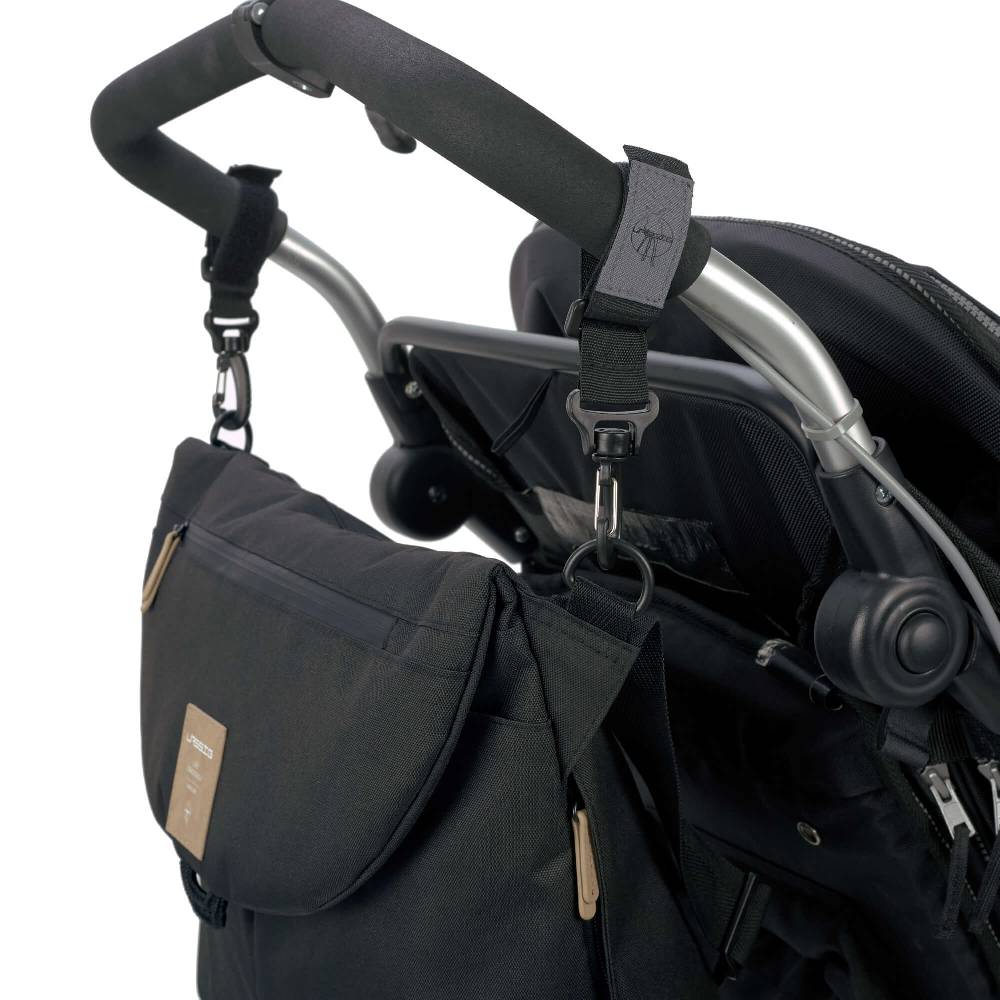 Lässig Wickeltasche - Green Label Manu Messenger Bag, Black Kostenloser Versand