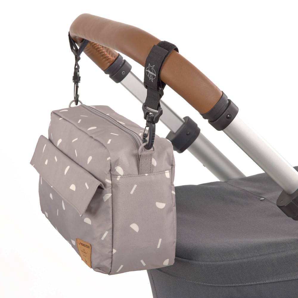 Lässig Kinderwagentasche - Blocks Taupe, Grau Fabrikpreis