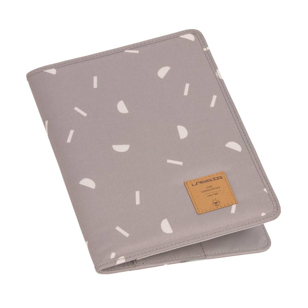 Lässig Mutterpasshülle - Blocks Taupe, Grau Versandkostenfrei