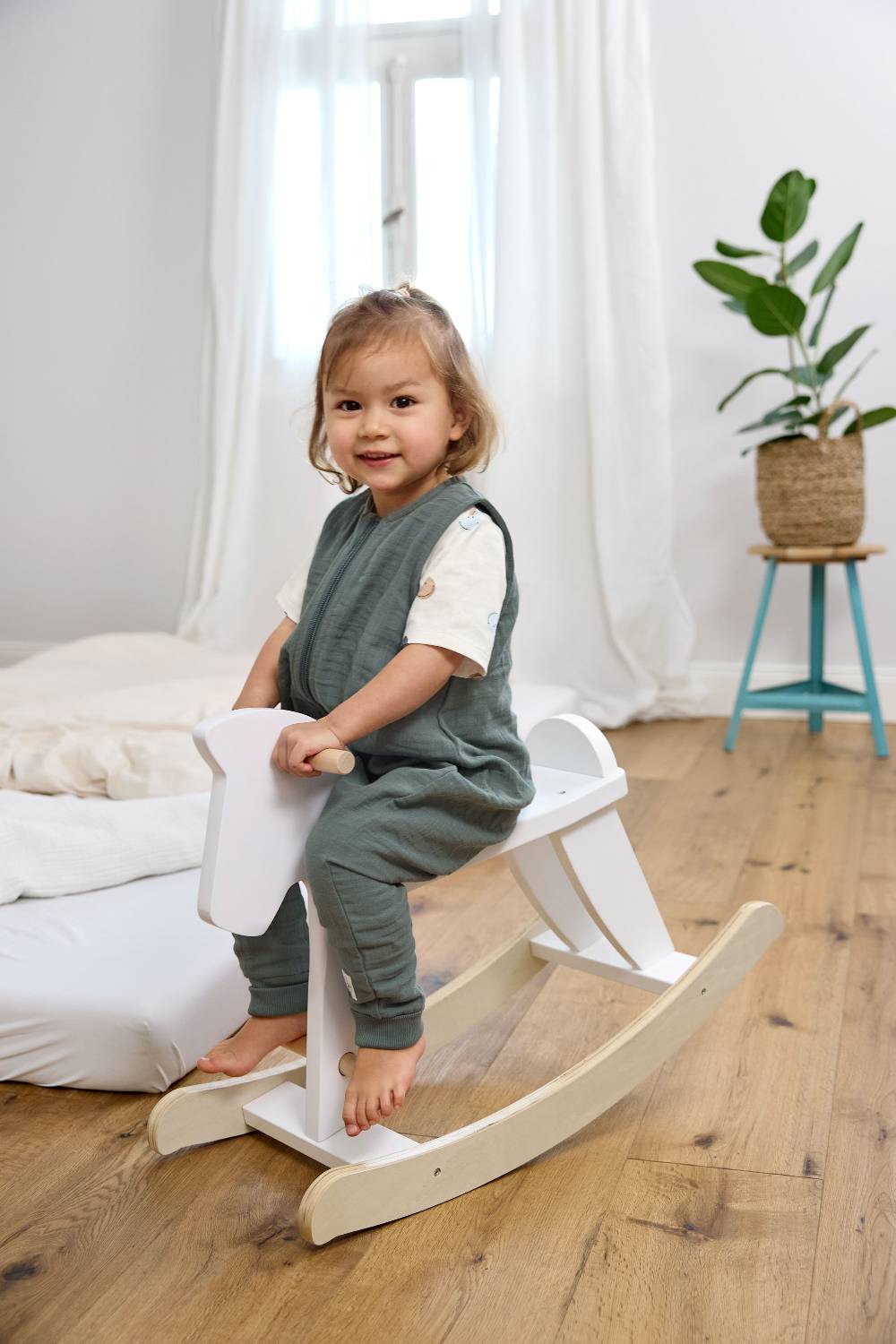 Lässig Kinder Schlafoverall 3 TOG - Bio Baumwolle, Petrolgrün Osterangebot