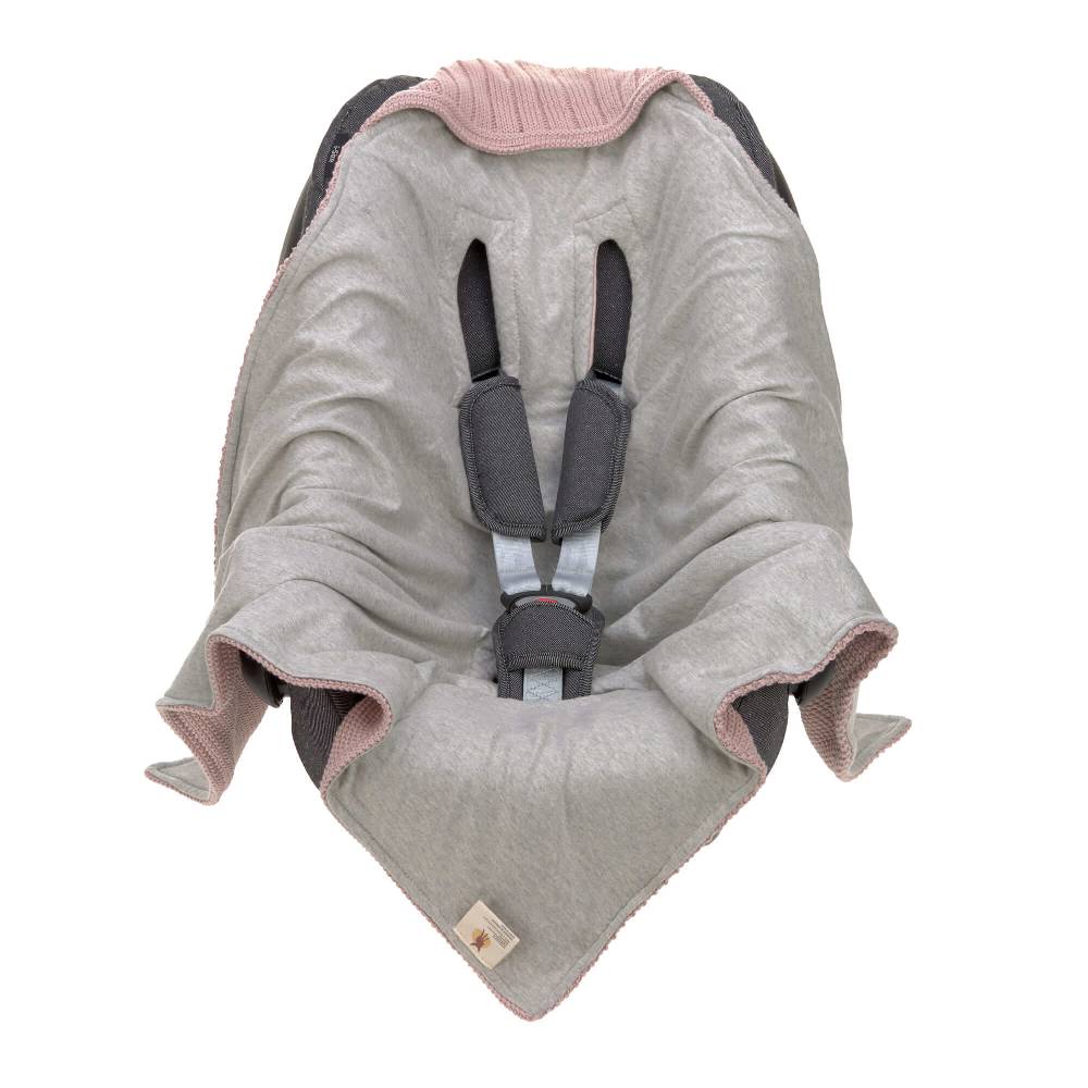 Lässig Einschlagdecke Baby - Bio Baumwolle, Dusky Pink Vatertagsangebot