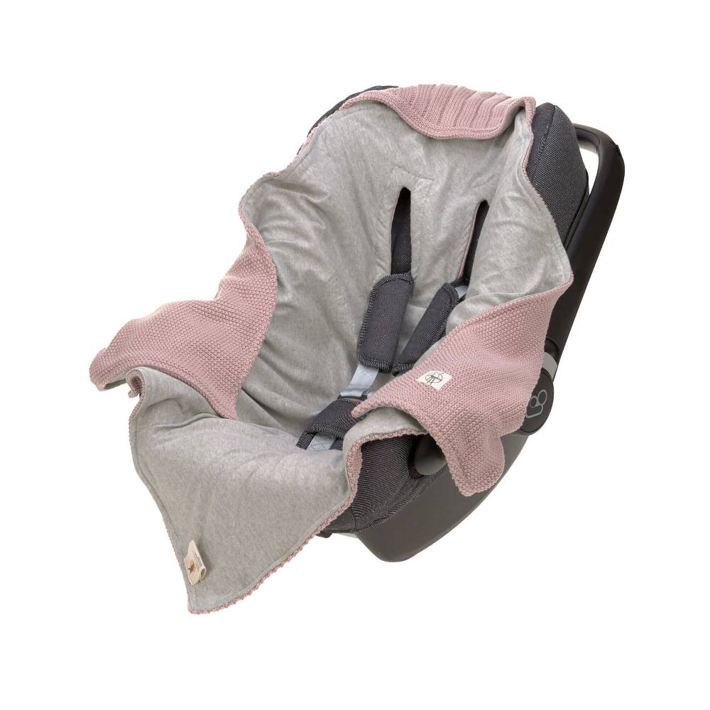 Lässig Einschlagdecke Baby - Bio Baumwolle, Dusky Pink Vatertagsangebot