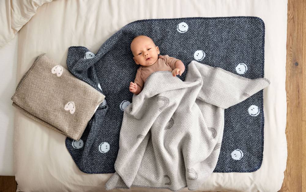 Lässig Babydecke - Bio Baumwolle, Blau Online Outlet
