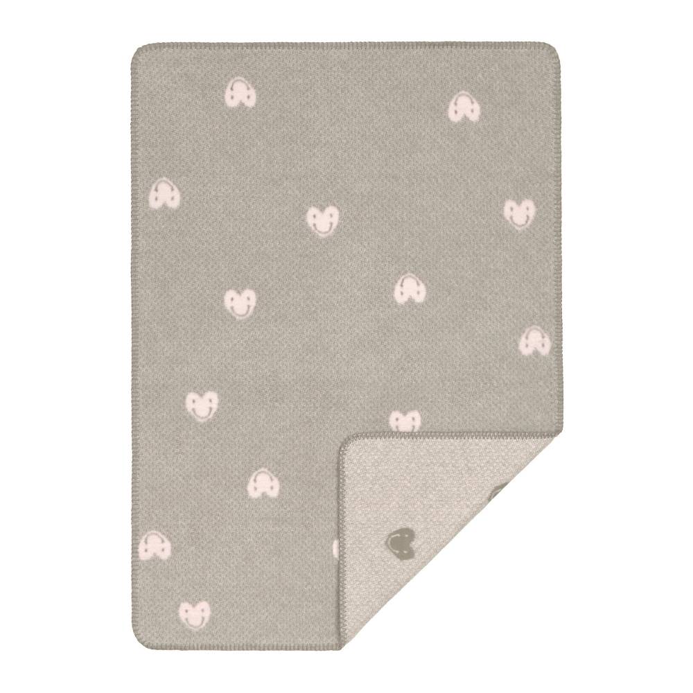 Lässig Babydecke - Bio Baumwolle, Grau Rosa Zeitlich begrenztes Angebot