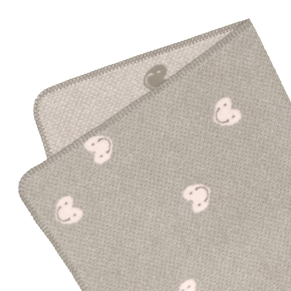 Lässig Babydecke - Bio Baumwolle, Grau Rosa Zeitlich begrenztes Angebot