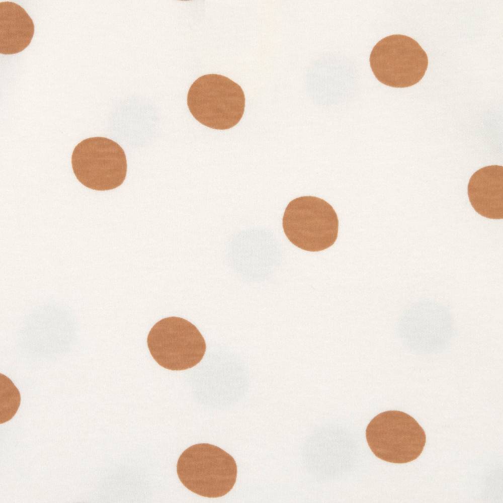 Lässig Pucksack - Bio Baumwolle, Big Dots Milky, Weiß Kauf eins, bekomm eins gratis