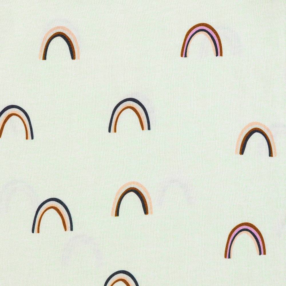 Lässig Baby Schlafoverall - Bio Baumwolle, Regenbogen, Mint Sonderangebote