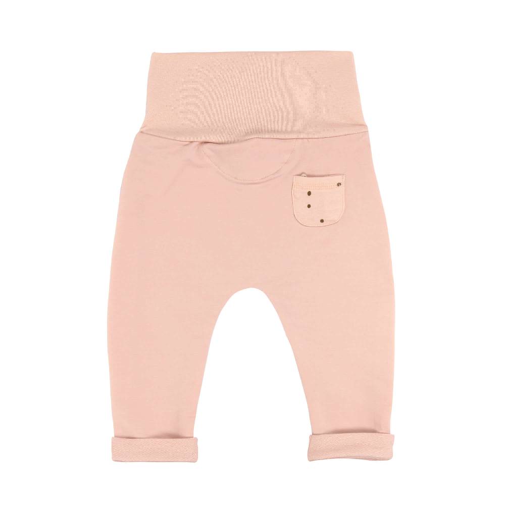 Lässig Babyhose - Bio Baumwolle, Powder Pink Riesige Ersparnisse