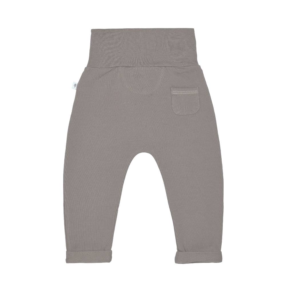 Lässig Babyhose - Bio Baumwolle, Taupe Tiefpreis