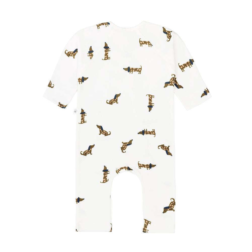 Lässig Baby Schlafoverall - Bio Baumwolle, Hund, Milky Super Sparpreis