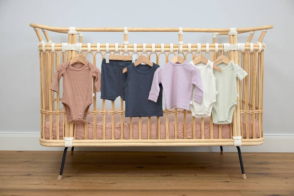 Lässig Baby Langarm Shirt - gerippt, Lila Begrenzt auf 3 Tage