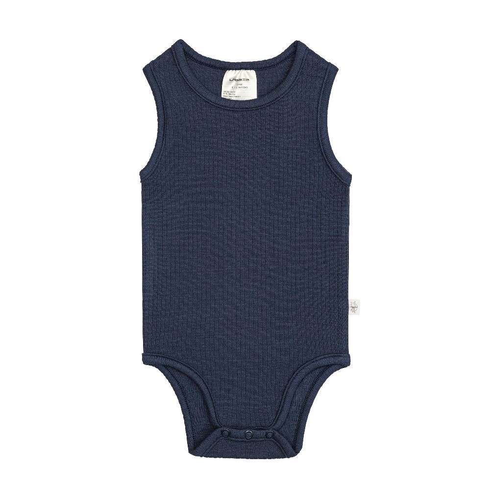 Lässig Baby Body - Ärmellos gerippt, Blau Black Friday Preise