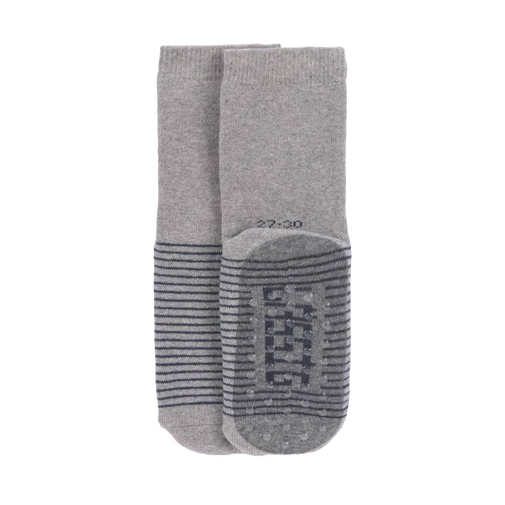 Lässig Kinder Antirutsch-Socken (2er-Set), Blau Grau Schlussverkauf