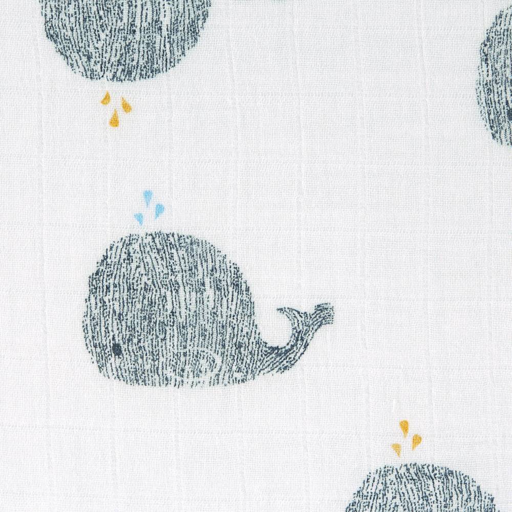Lässig Mulltücher (3 Stk) - Heavenly Soft Swaddle L, Little Water Whale Kostenloser Versand