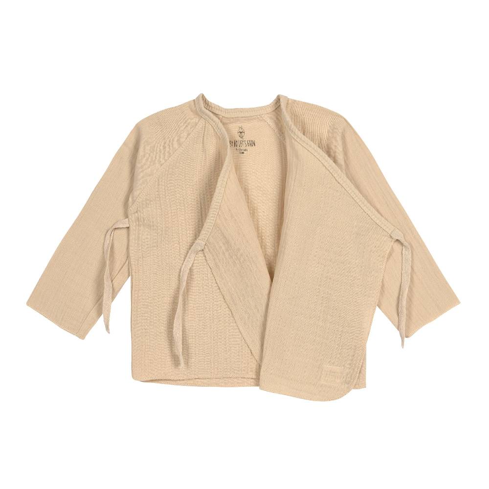 Lässig Baby Wickelshirt - Bio Baumwolle, Nature, Beige Osterangebot