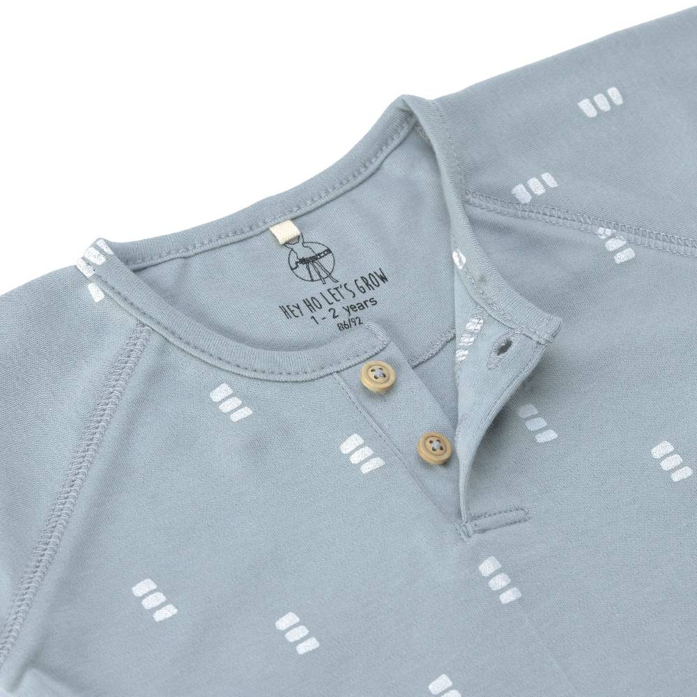 Lässig Baby Langarmshirts - Bio Baumwolle, Blocks, Hellblau Valentinstagsangebot