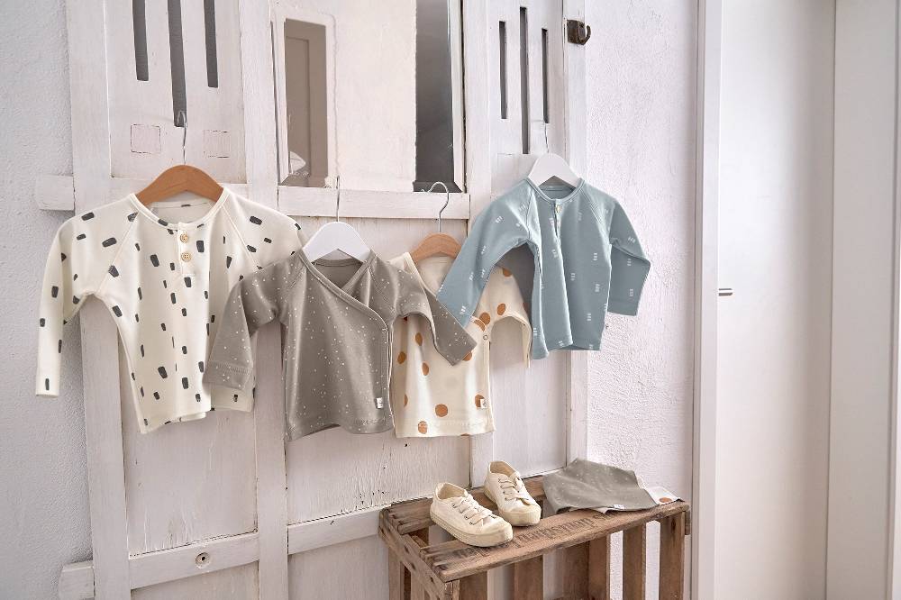 Lässig Baby Langarmshirts - Bio Baumwolle, Blocks, Hellblau Valentinstagsangebot