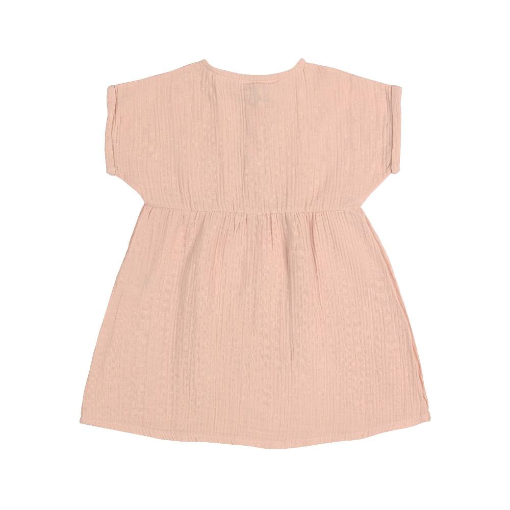 Lässig Kinderkleid - Bio Baumwolle, Rosa Neueste Mode
