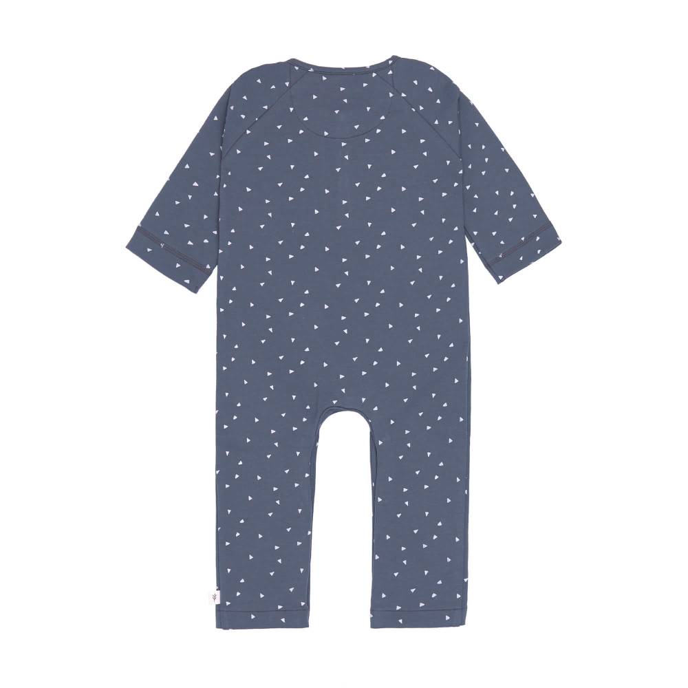 Lässig Strampler, Baby Overall - Bio Baumwolle, Triangle Blau Im Verkauf