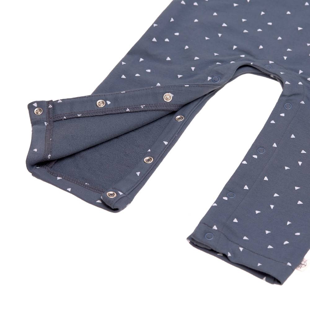 Lässig Strampler, Baby Overall - Bio Baumwolle, Triangle Blau Im Verkauf