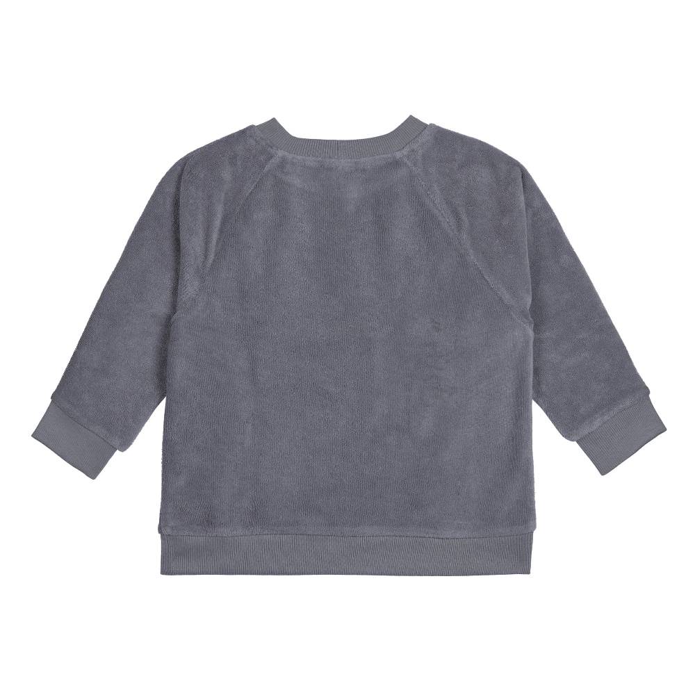 Lässig Frottee Sweater Kinder, Anthrazit zollfrei