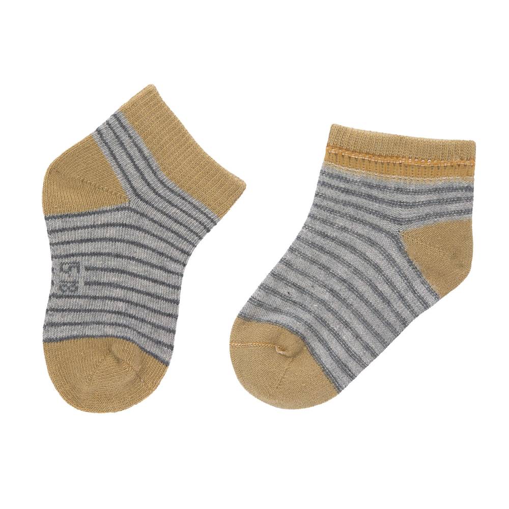 Lässig Kinder Sneaker Socken (3er-Set), Curry Günstig kaufen