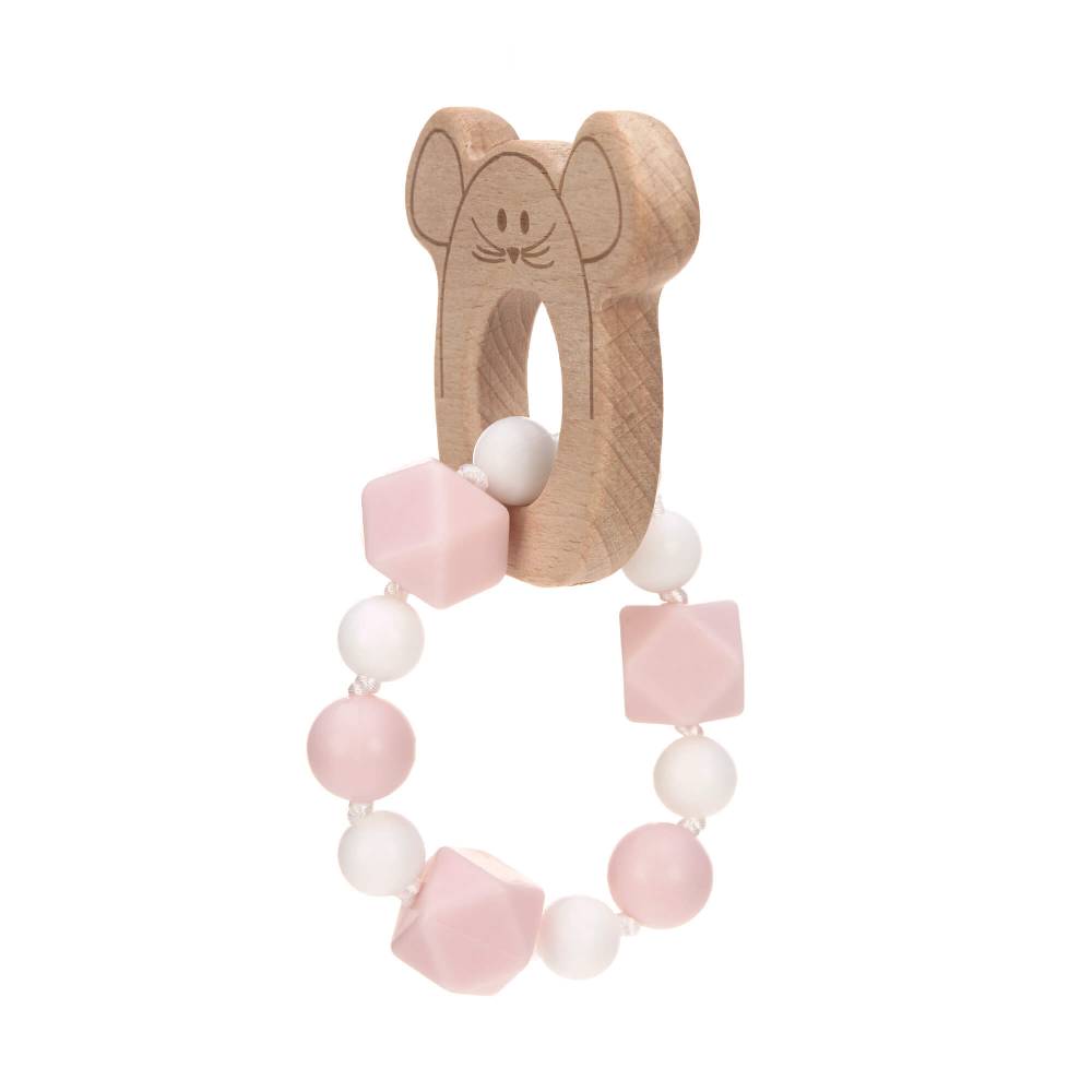 Lässig Greifling mit Beißhilfe - Teether Bracelet, Little Chums Mouse Preisnachlass