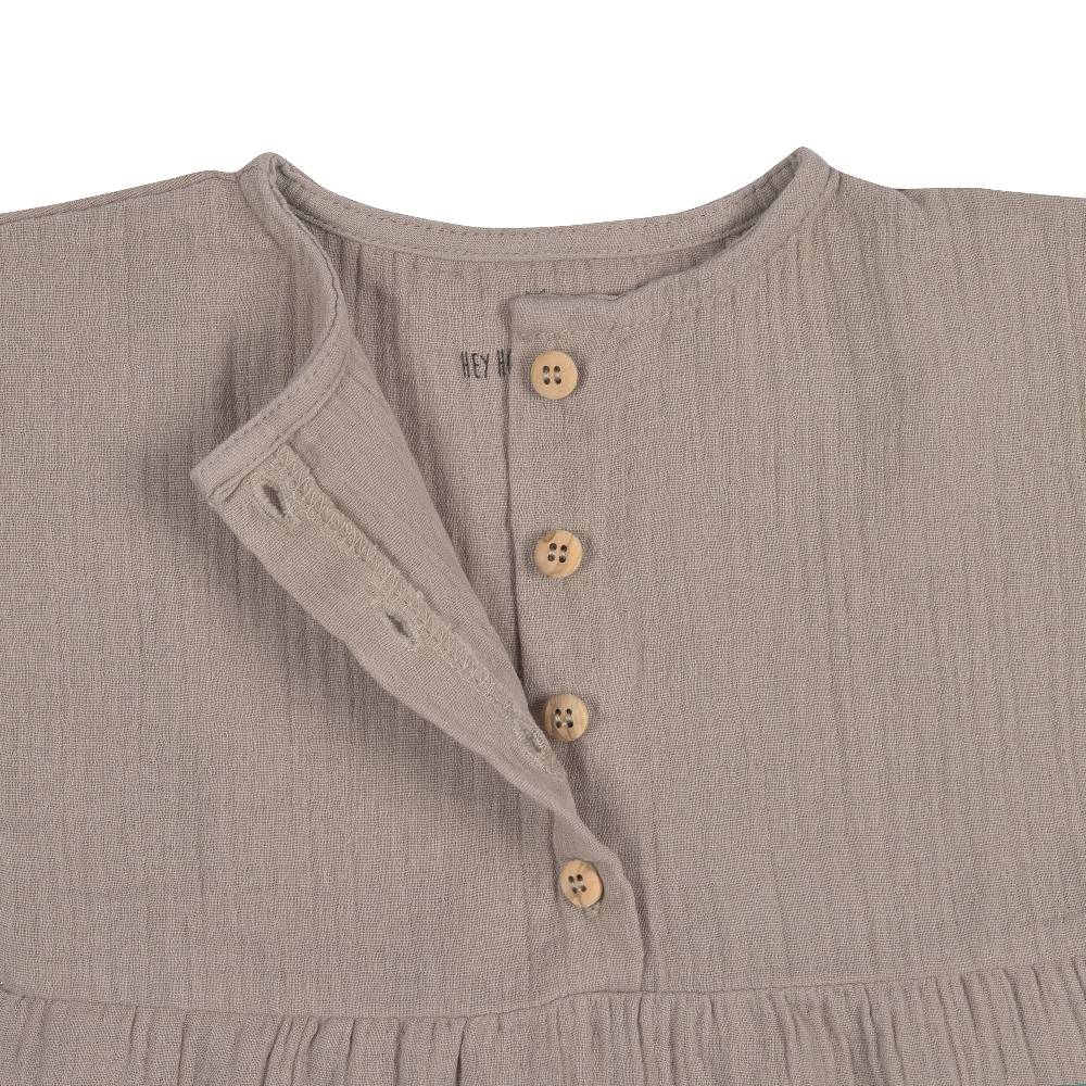 Lässig Kinderkleid - Bio Baumwolle, Taupe, Grau Muttertagsangebot