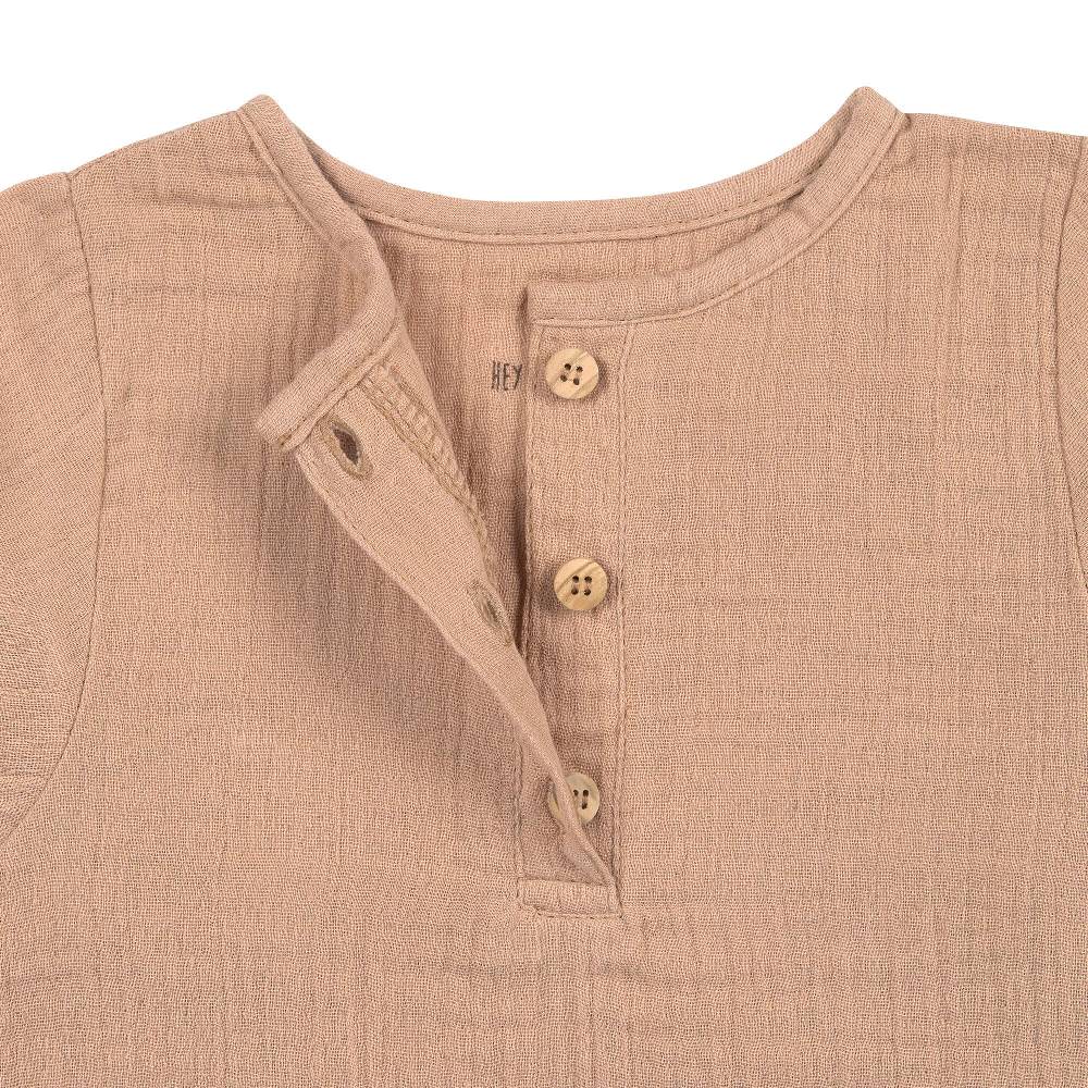 Lässig Musselin Langarmshirt - Bio Baumwolle, Orange Vatertagsangebot