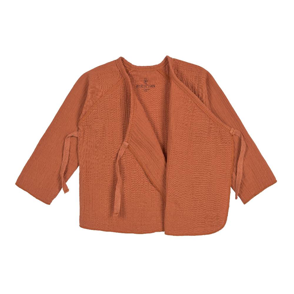 Lässig Baby Wickelshirt - Bio Baumwolle, Rostrot Jubiläumsangebot