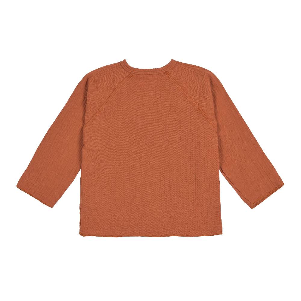 Lässig Baby Wickelshirt - Bio Baumwolle, Rostrot Jubiläumsangebot