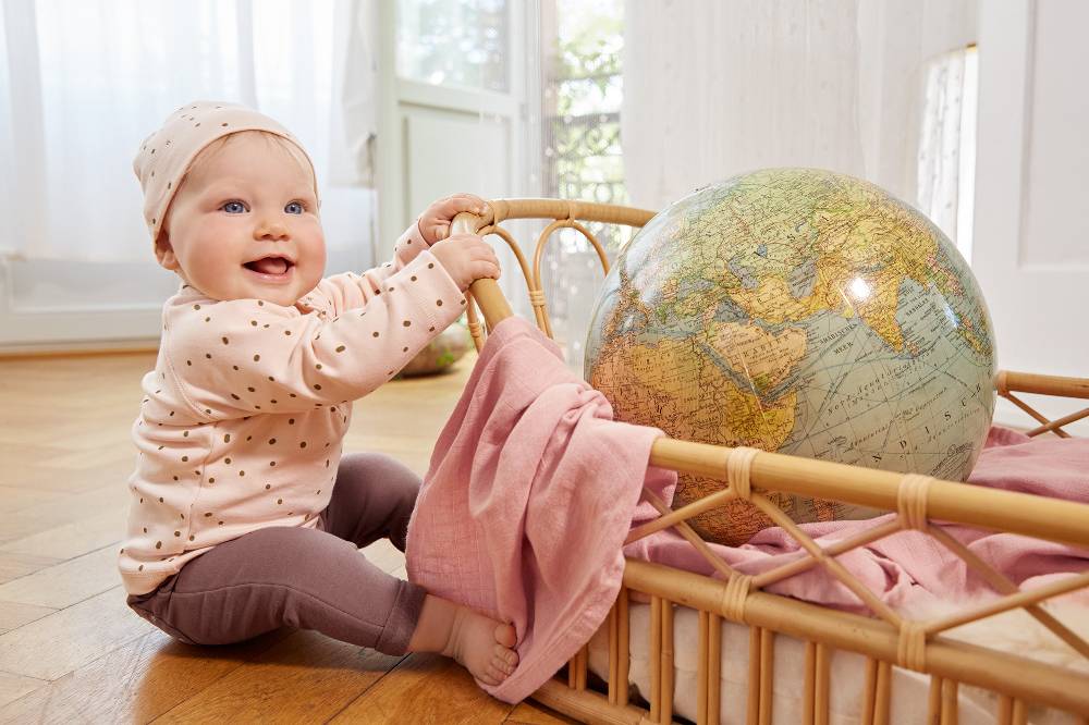 Lässig Baby Schlafanzug - Bio Baumwolle, Dots, Rosa Lagerräumung