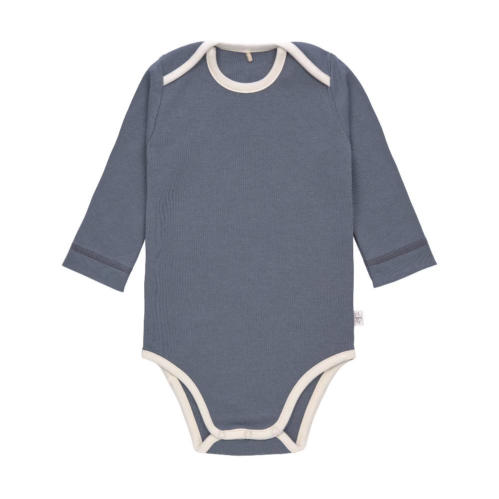 Lässig Baby Body (2er Set) langarm - Bio Baumwolle, Blau Blitzangebot
