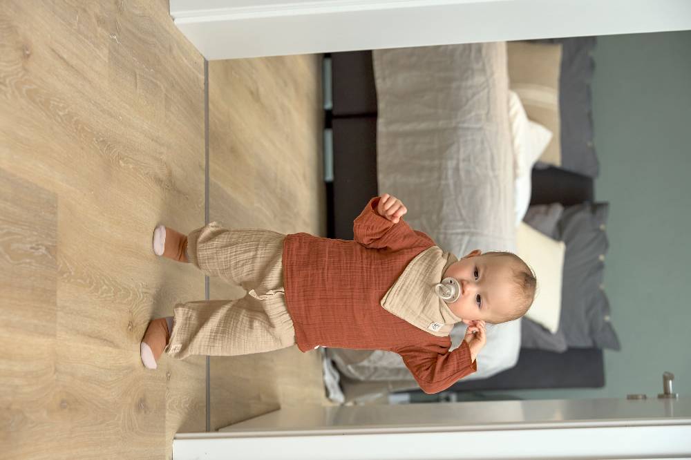 Lässig Baby Langarmshirt - Bio Baumwolle, Rostrot Riesige Ersparnisse