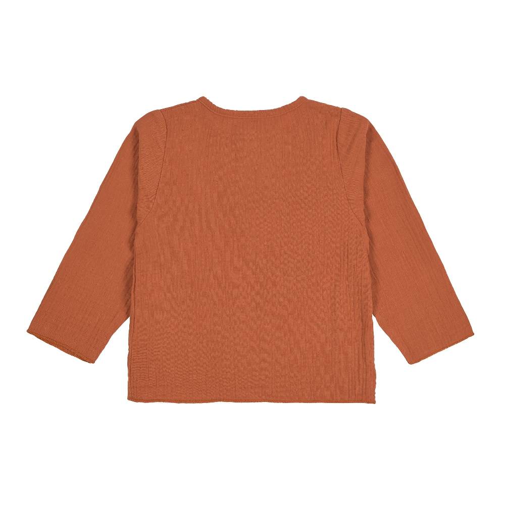 Lässig Baby Langarmshirt - Bio Baumwolle, Rostrot Riesige Ersparnisse