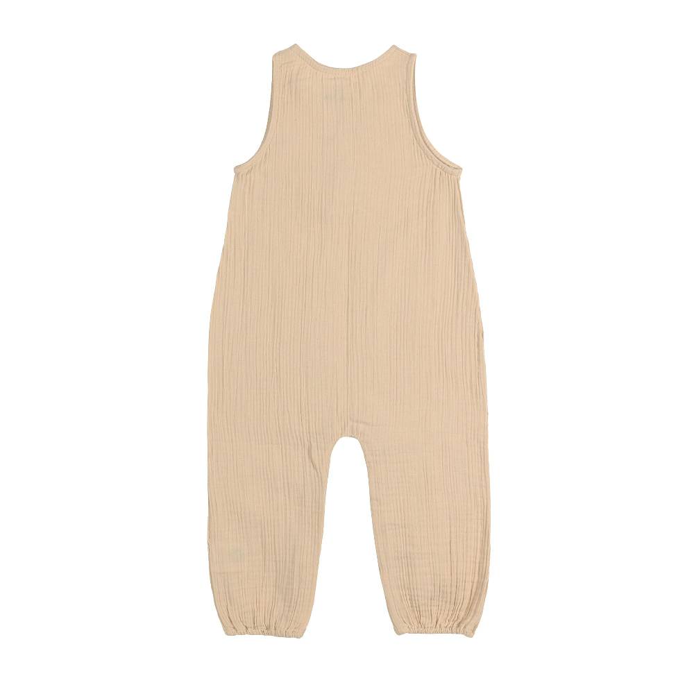 Lässig Baby Jumpsuit - Bio Baumwolle, Nature, Beige Super Sparpreis