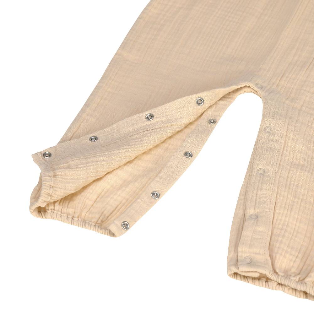 Lässig Baby Jumpsuit - Bio Baumwolle, Nature, Beige Super Sparpreis