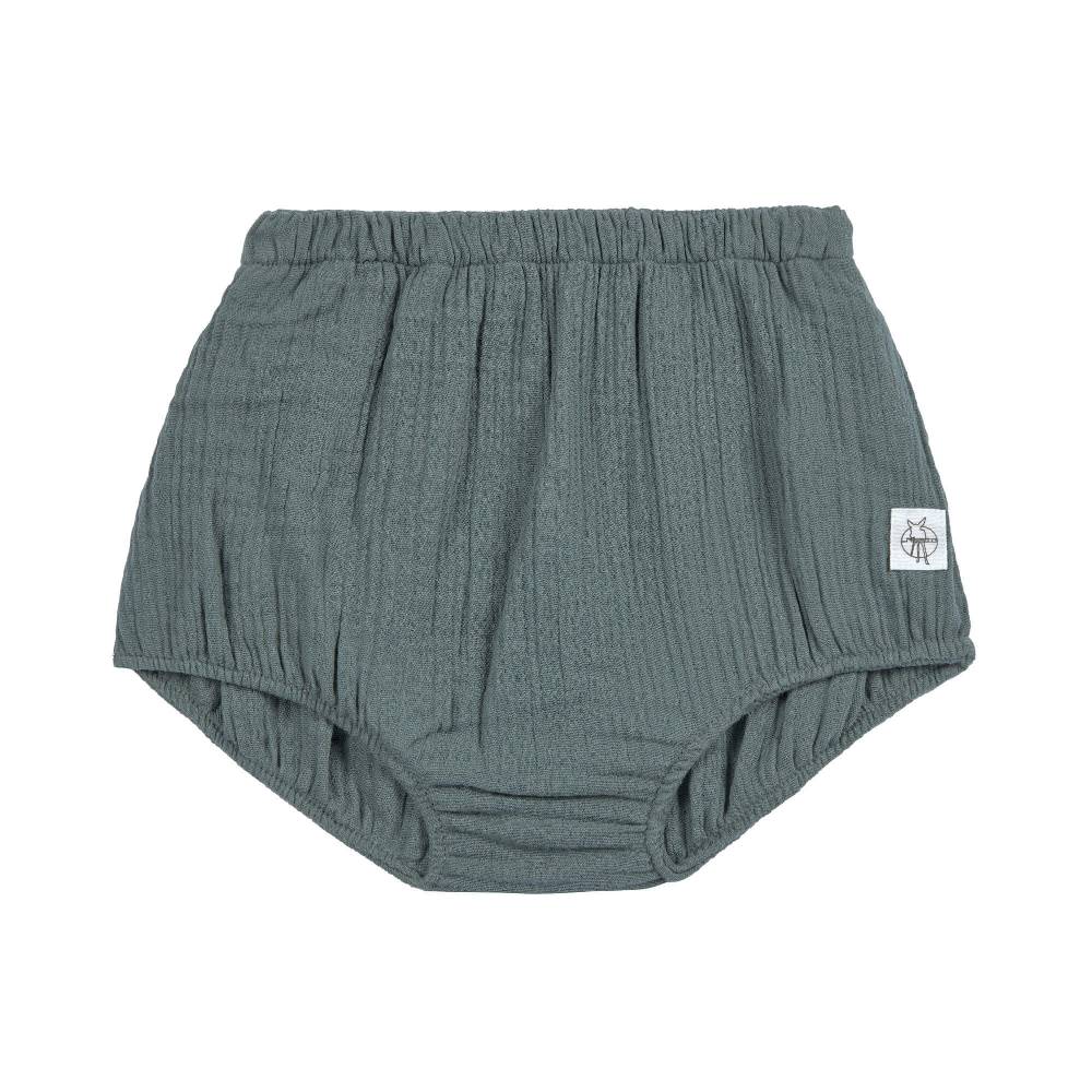 Lässig Musselin Baby Hose - Bio Baumwolle, Petrolgrün