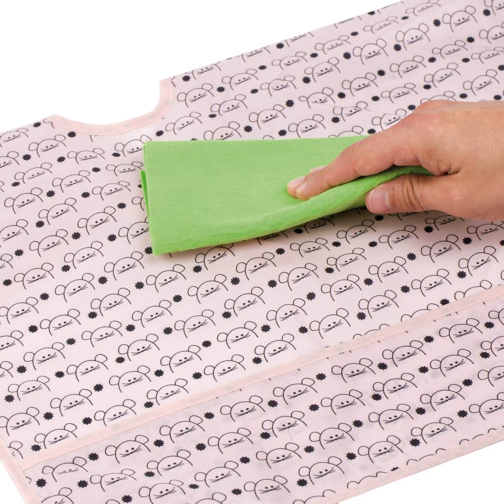 Lässig Ärmellätzchen - Bib Long Sleeve, Little Chums Mouse Letzte 3 Tage