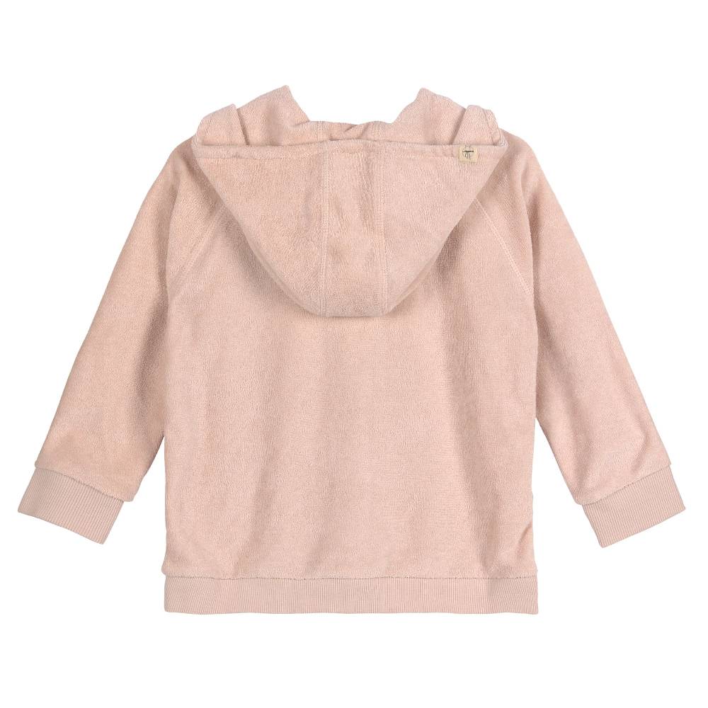 Lässig Frottee Jacke Kinder - Powder Pink, Rosa Bis zu 60% Rabatt
