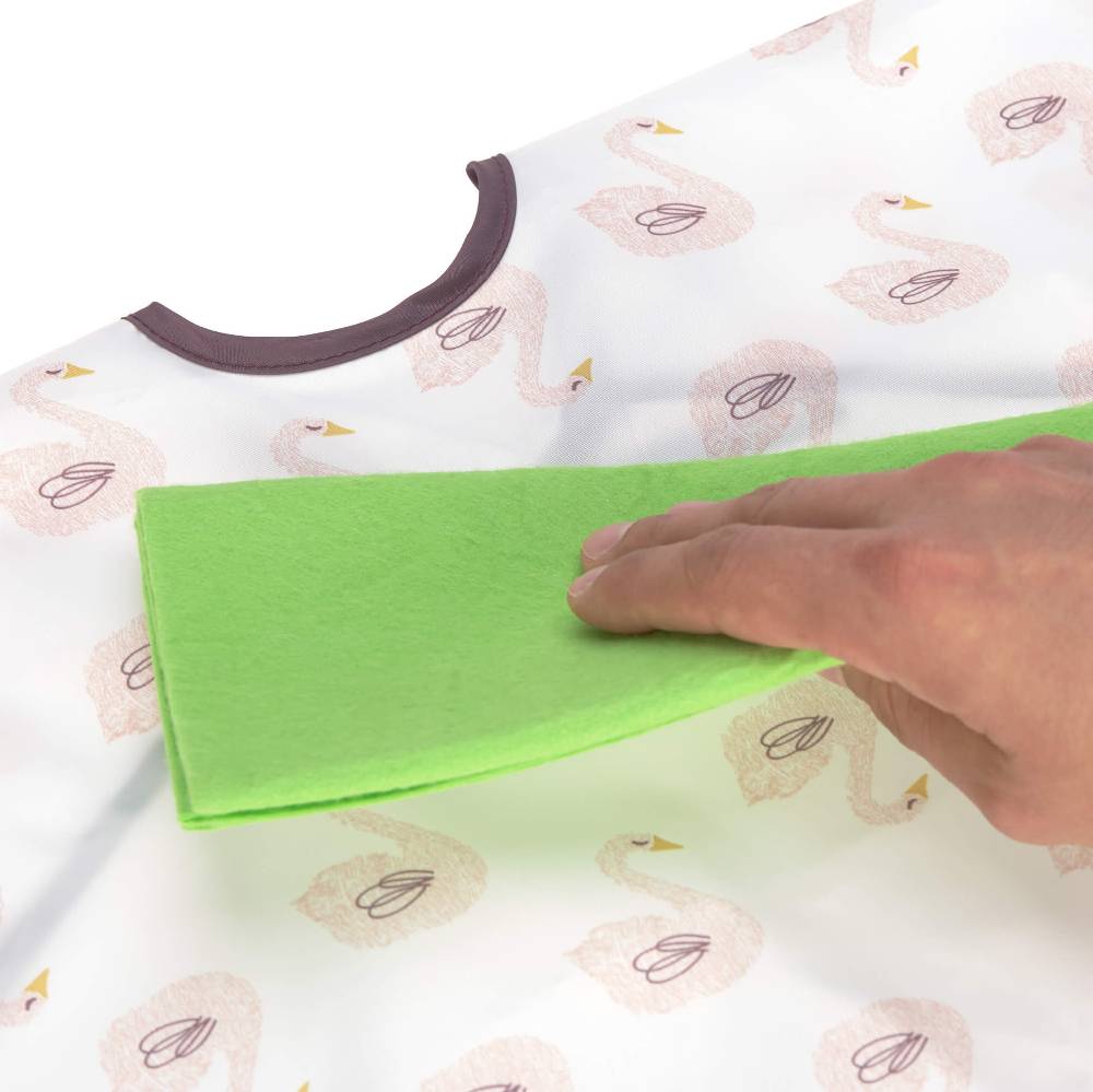 Lässig Ärmellätzchen - Bib Long Sleeve, Little Water Swan Vierteljährliche Förderung