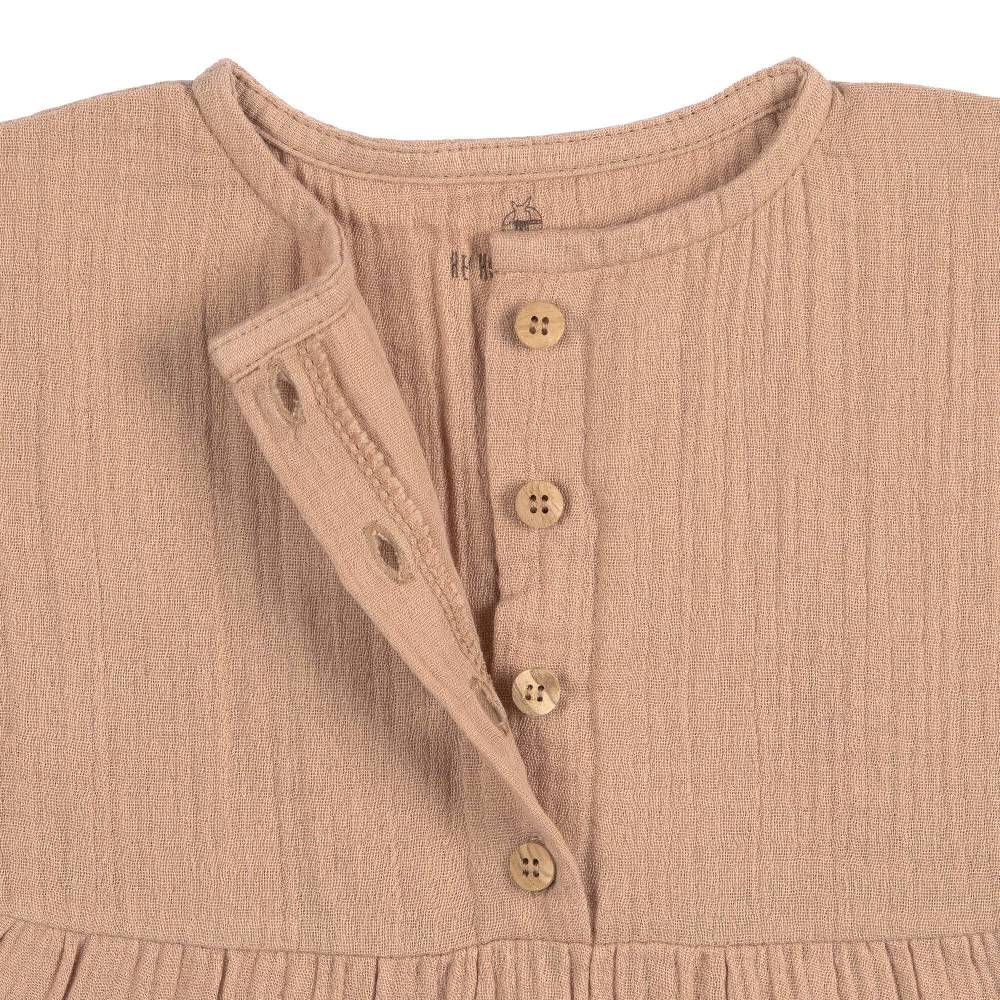 Lässig Musselin Kinderkleid - Bio Baumwolle, Orange Bis zu 55% Rabatt