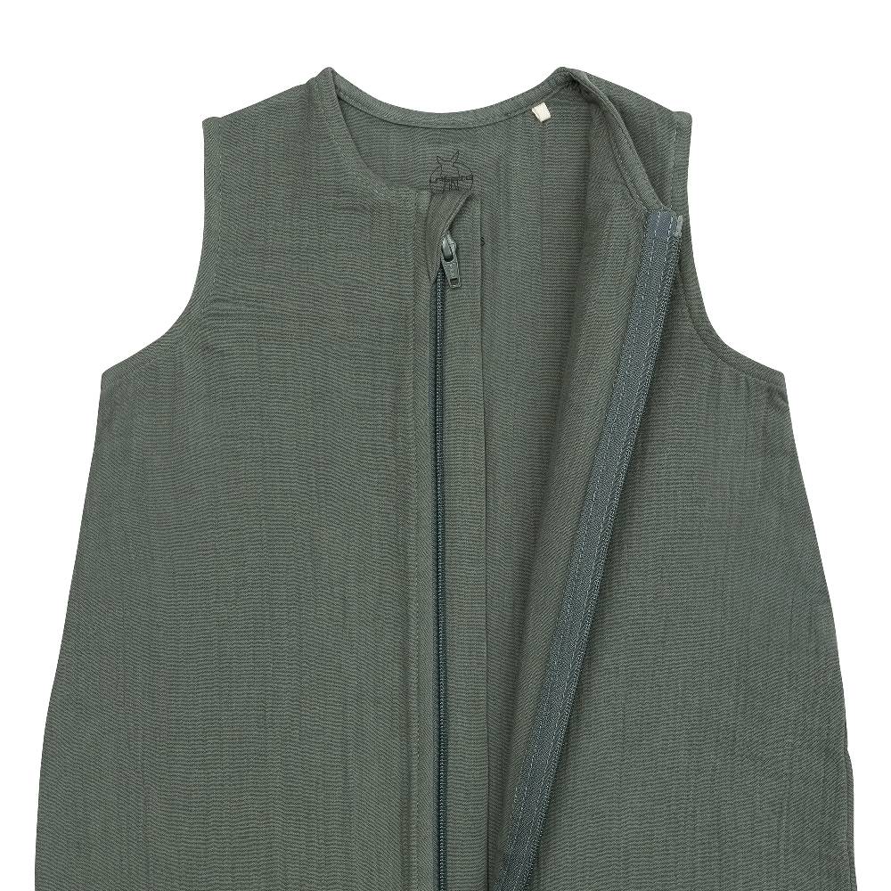 Lässig Musselin Kinder Schlafoverall 1 TOG - Bio Baumwolle, Petrolgrün Super Rabatt