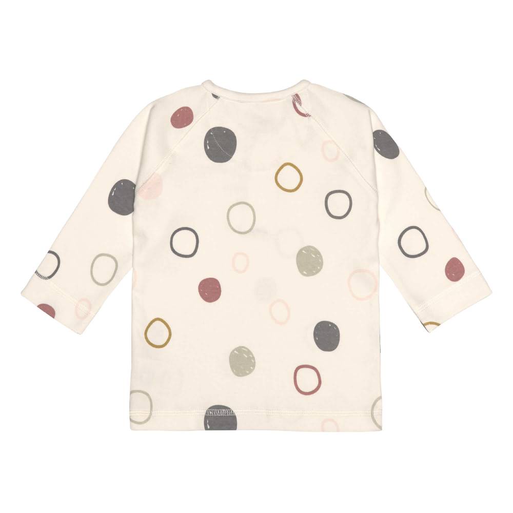 Lässig Baby Langarmshirts - Bio Baumwolle, Circles, Weiß Black Friday Preise