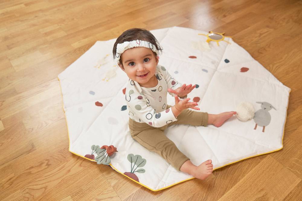 Lässig Baby Langarmshirts - Bio Baumwolle, Circles, Weiß Black Friday Preise