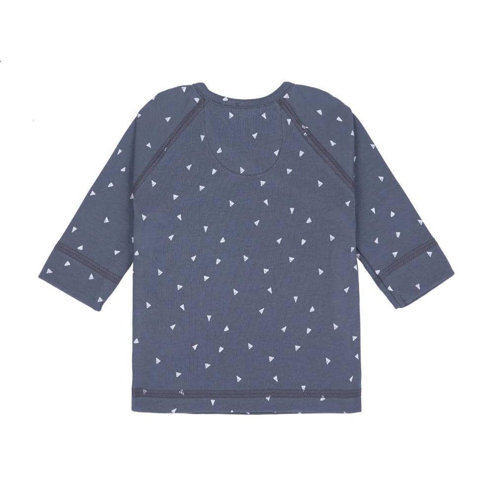 Lässig Baby Wickelshirt - Bio Baumwolle, Triangle, Blau zollfrei