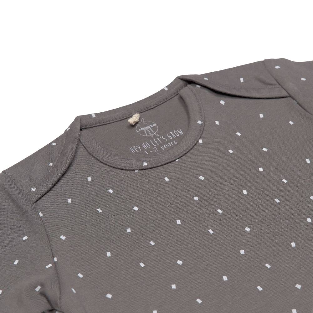 Lässig Baby Body kurzarm - Bio Baumwolle, Punkte, Anthrazit Rabatte dieses Monats